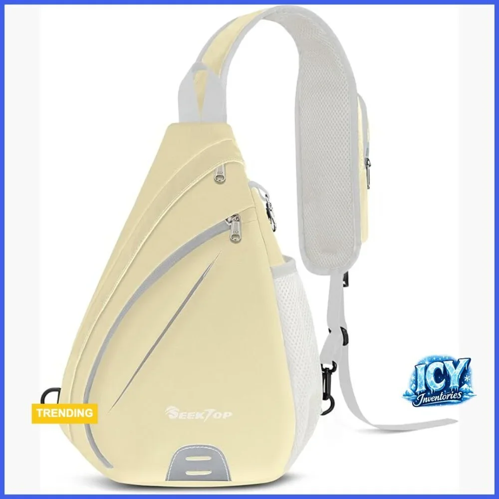 Anti-Theft Sling Bag RFID Blocking Waterproof Nylon Lightweight Crossbody